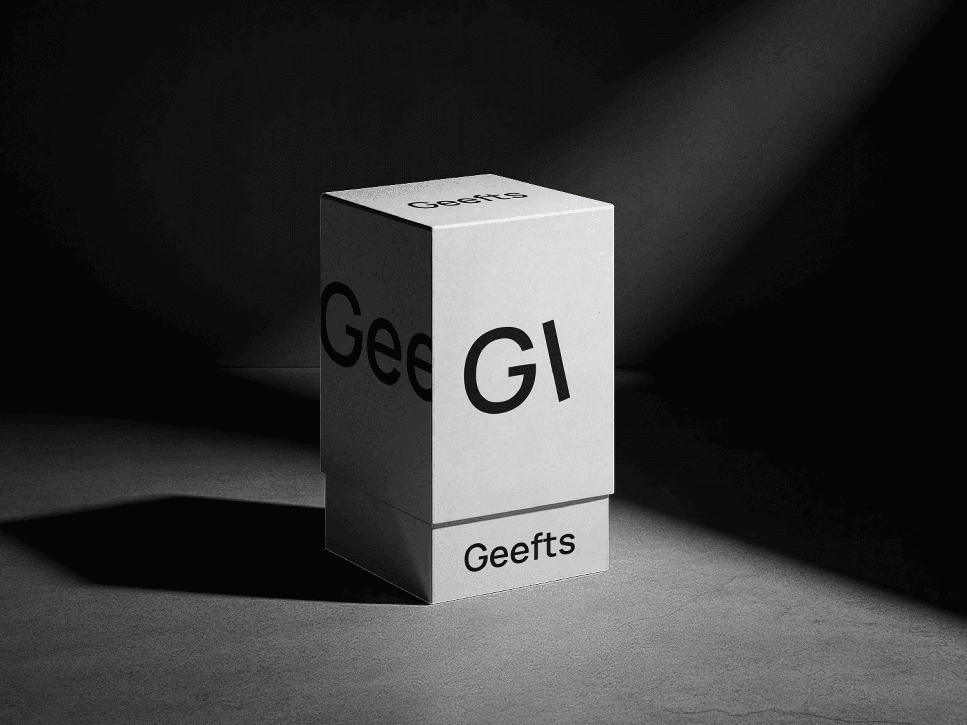 Geefts branded gift box packaging